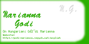 marianna godi business card